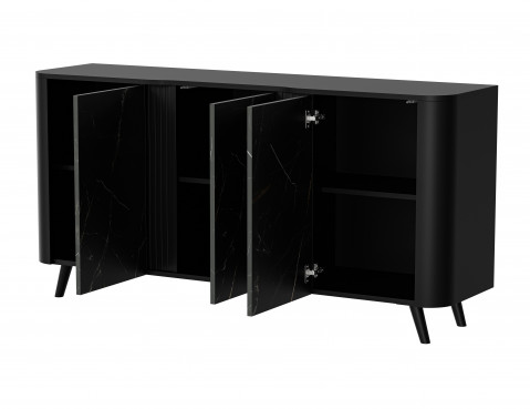 Komoda VOLARE 151x39x75 czarny/san sebastian - Galeria zdjęcie 2