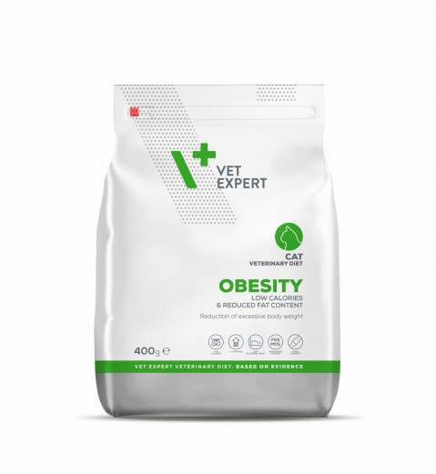 VET EXPERT Veterinary Diet Obesity Cat - sucha karma dla kota - 400g - Galeria zdjęcie 1