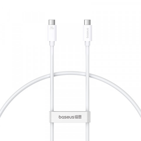 Kabel Baseus Superior Typ C-Typ C 240W 1m (biały) - Galeria zdjęcie 1