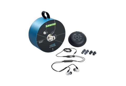 Shure SE215DYCL+UNI-EFS - Słuchawki douszne AONIC215 z pojedynczym przetwornikiem i kablem 3.5mm (przezroczyste) - Galeria zdjęcie 3