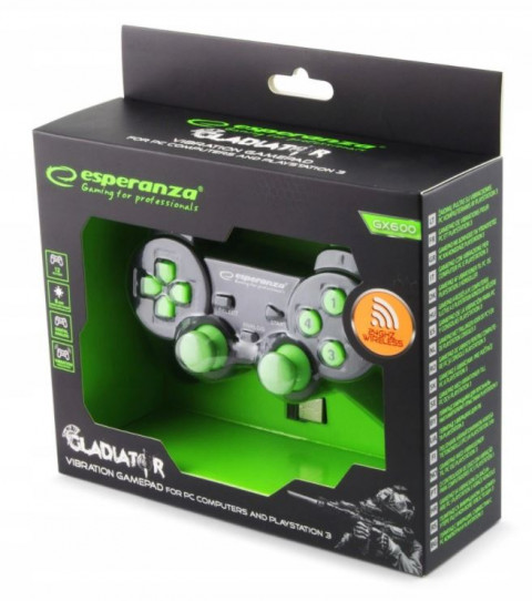 ESPERANZA GAMEPAD BEZPRZEWODOWY 2.4GHZ PC/PS3 USB - Galeria zdjęcie 2