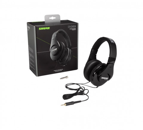 Shure SRH240A-BK-EFS - Słuchawki nauszne, do zastosowań monitorowych i ogólnych, home studio - Galeria zdjęcie 4