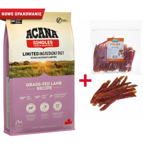 ACANA Singles Grass-fed Lamb - sucha karma dla psa - 11,4 kg + Przysmak Petitto - Galeria zdjęcie 1