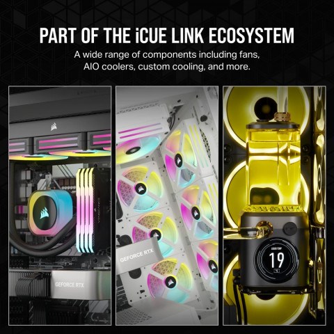 Chłodzenie wodne Corsair iCUE LINK H100i RGB Black - Galeria zdjęcie 15