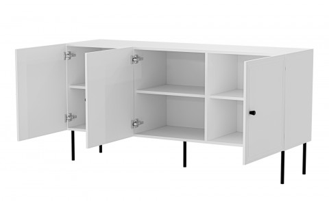 Komoda 3D PALAZZO BIS 151x40x75 biały mat - Galeria zdjęcie 2