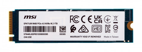 Dysk SSD MSI SPATIUM M450 PCIe 4.0 NVMe M.2 1TB V1 (S78-440L0M0-P83) - Galeria zdjęcie 2