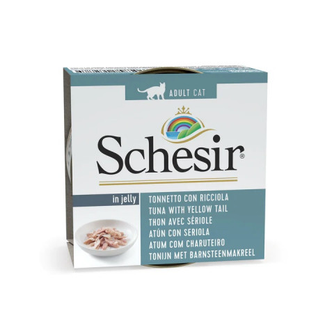 SCHESIR dla kotów Oceanic Adult w Galarecie Tuńczyk z Żółtymi Ogonami 85g - Galeria zdjęcie 1