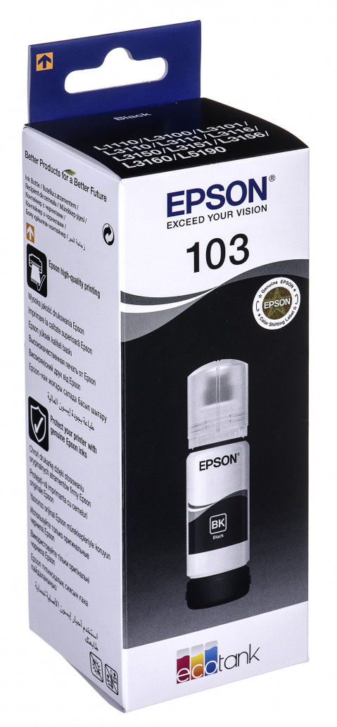 EPSON Tusz Czarny 103=C13T00S14A, 65 ml - Galeria zdjęcie 2
