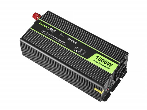 GREEN CELL PRZETWORNICA INV09 12V-230V 1000W/2000W - Galeria zdjęcie 2
