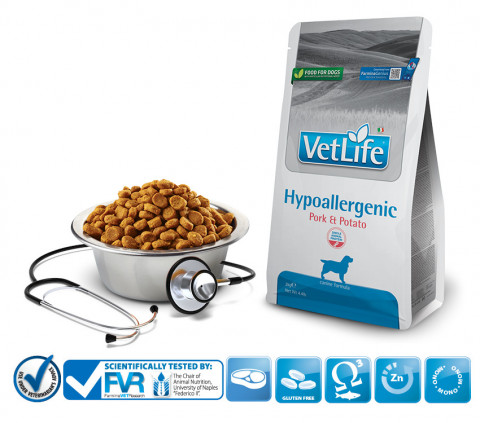 FARMINA Vet Life Hypoallergenic Pork & Potato - sucha karma dla psa - 2 kg - Galeria zdjęcie 3