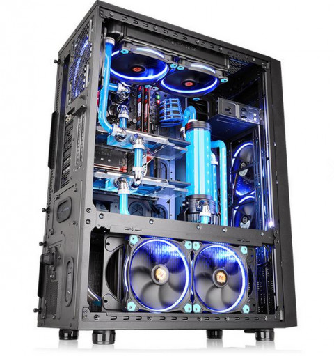 Obudowa Thermaltake Core X71 Full Tower USB3.0 Tempered Glass - Black - Galeria zdjęcie 12