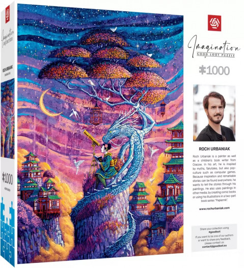 Puzzle Good Loot Imagination Puzzle: Roch Urbaniak Sakura i Ryu 1000 elementów - Galeria zdjęcie 4
