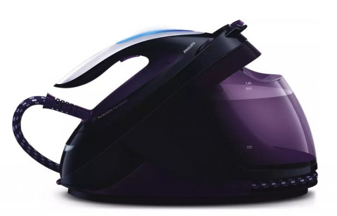 Żelazko z generatorem pary Philips GC9650/80 Perfect Care Elite(2400W /czarno-purpurowy z elementami białymi) - Galeria zdjęcie 1