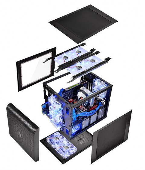Obudowa Thermaltake Core V21 microATX Window Black - Galeria zdjęcie 10