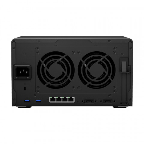 NAS Synology DS1621+; Tower; 6x (3.5”/2.5" SATA HDD/SSD); AMD Ryzen V1500B, 4 GB DDR4 (max. 32GB),4 x 1GbE RJ-45 - Galeria zdjęcie 4