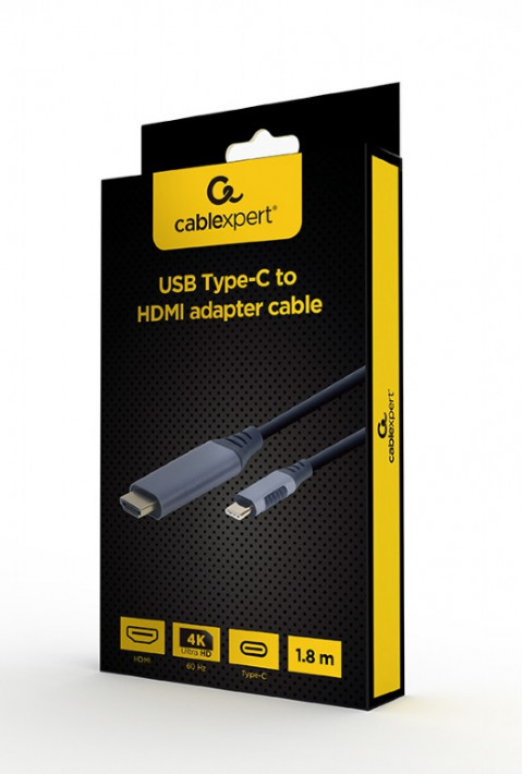 GEMBIRD ADAPTER USB TYP-C DO HDMI NA KABLU 1.8M - Galeria zdjęcie 3