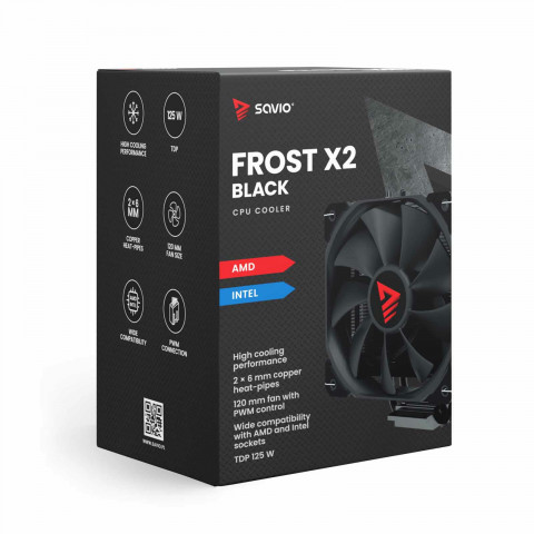 SAVIO CHŁODZENIE CPU FROST BLACK X2 - Galeria zdjęcie 12