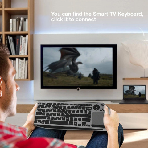 TECHLY BEZPRZEWODOWA KLAWIATURA DUALNA BT/RF TOUCH - Galeria zdjęcie 11