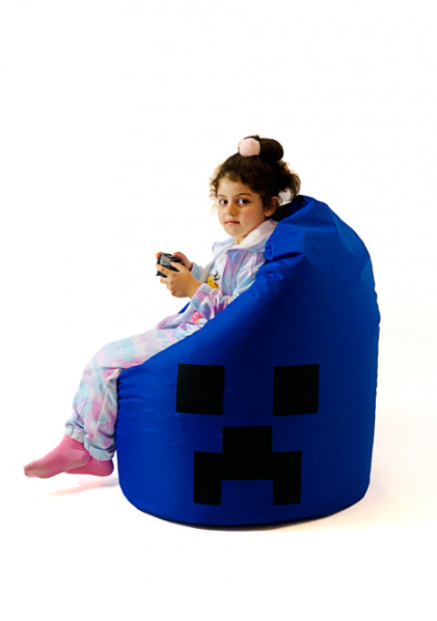 Pufa worek sako MINECRAFT niebieski XXL 110x90 - Galeria zdjęcie 2