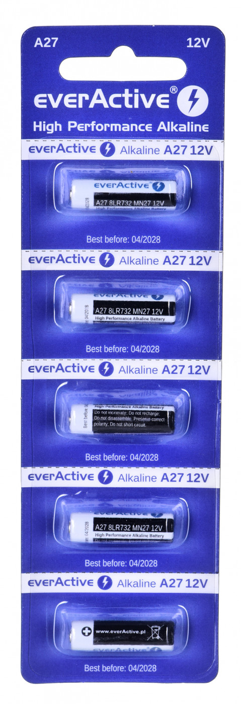 EVERACTIVE BATERIE ALKALICZNE 27A5BL - Galeria zdjęcie 1
