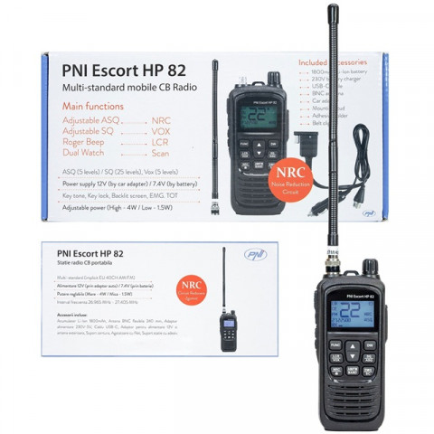 Przenośne radio ręczne CB PNI Escort HP 82 Bateria 1800mAh Ładowanie USB-C - Galeria zdjęcie 6