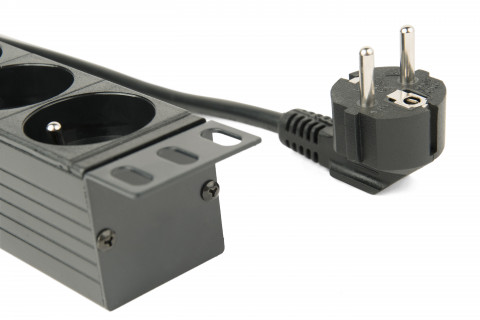 GEMBIRD LISTWA ZASILAJĄCA RACK 19" (PDU) 1U, 16A - Galeria zdjęcie 4