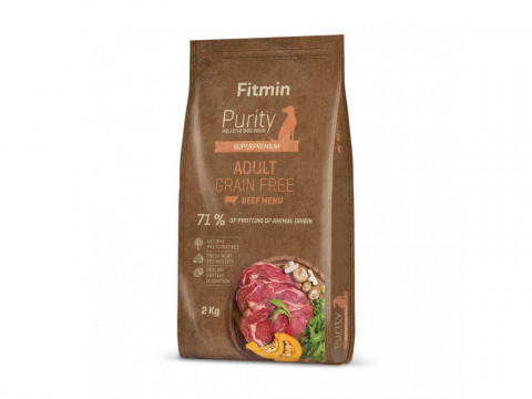 FITMIN Purity Adult Grain free Beef - sucha karma dla psa - 2kg - Galeria zdjęcie 1