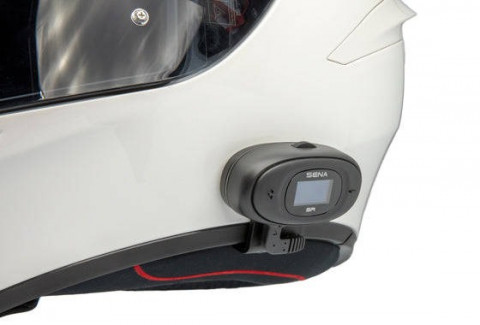Interkom motocyklowy Sena 5R-01D 5R Bluetooth 5.1 700m z wyświetlaczem LCD i uniwersalnym zestawem mikrofonów na 2 kaski - Galeria zdjęcie 4