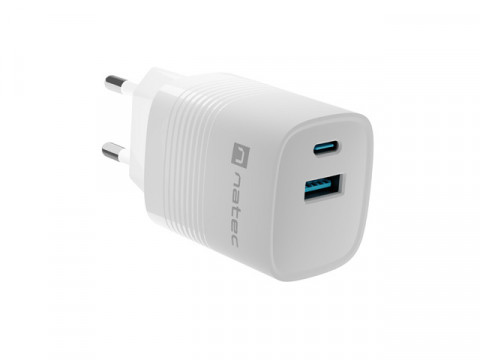 NATEC ŁADOWARKA RIBERA GAN 1X USB-A + 1X USB-C 30W - Galeria zdjęcie 1