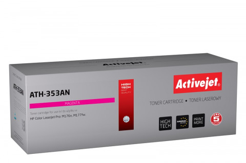 Activejet ATH-353AN Toner do drukarki HP, Zamiennik HP 130A CF353A; Supreme; 1100 stron; purpurowy. - Galeria zdjęcie 1