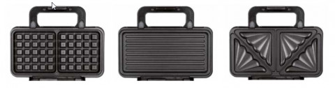 Opiekacz do kanapek/gofrownica/grill MPM MOP-43M - Galeria zdjęcie 2