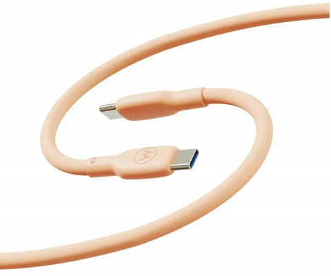 Motorola Silicone Cable C-C 5A 2m, Peach Fuzz - Galeria zdjęcie 1