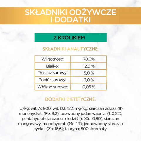 GOURMET GOLD królik - mokra karma dla kota - 12x85 g - Galeria zdjęcie 12