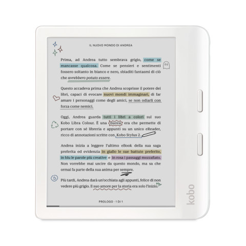 Czytnik e-booków Kobo Libra Colour 7" E-Ink Kaleido 3 32GB WI-FI White - Galeria zdjęcie 1