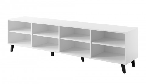Szafka RTV ASTI 200x42x52 biały mat - Galeria zdjęcie 2