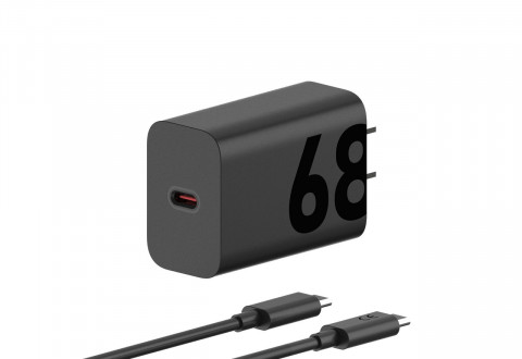 Motorola TurboPower 68W Wall Charger, 1m C-C cable, Black - Galeria zdjęcie 1
