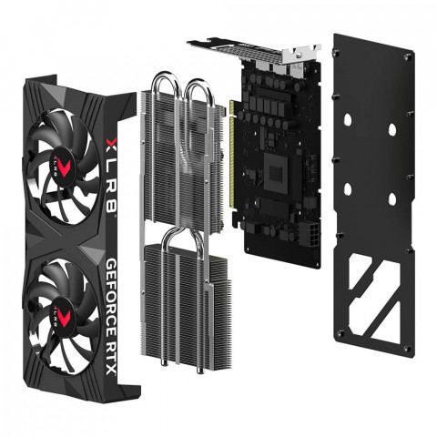 Karta graf. PNY XLR8 RTX 4060 Ti 8GB VERTO OC DUAL - Galeria zdjęcie 2