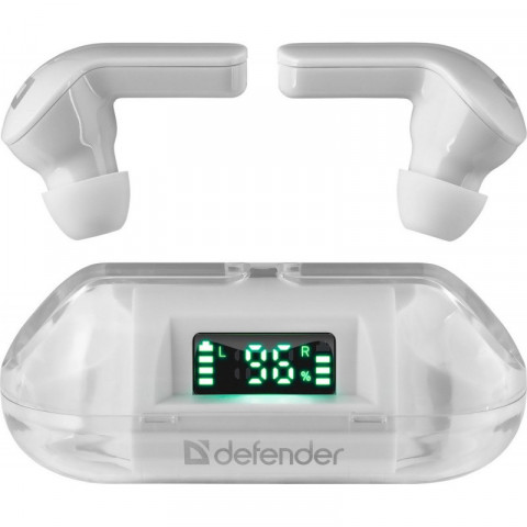 DEFENDER SŁUCHAWKI BLUETOOTH TWINS 916 BIAŁE - Galeria zdjęcie 1