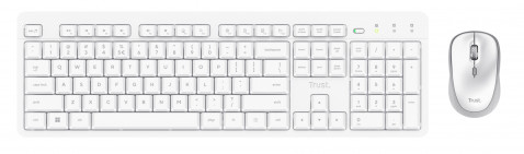 Klawiatura + mysz Trust ODY II Wireless White US (25465) - Galeria zdjęcie 4