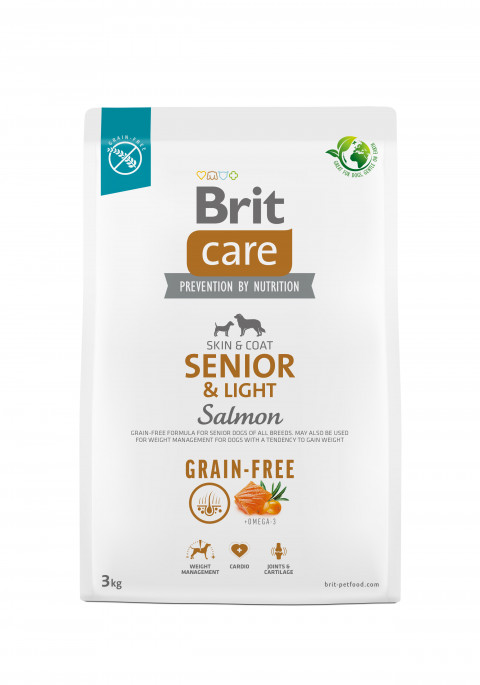 BRIT Care Grain-Free Senior & Light Salmon – sucha karma dla psa - 3 kg - Galeria zdjęcie 1