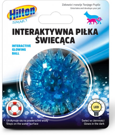 HILTON Smart Interaktywna Piłka Świecąca 5cm dla kota/psa - Galeria zdjęcie 3