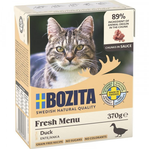 BOZITA Fresh Menu Kaczka w sosie - mokra karma dla kota 6x370g - Galeria zdjęcie 1