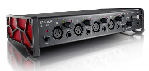 Tascam US-4x4HR - Interfejs USB audio/MIDI wysokiej rozdzielczości (4 wejścia, 4 wyjścia) - Galeria zdjęcie 1