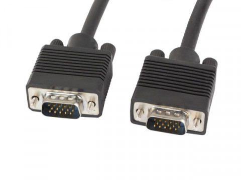Lanberg kabel vga m/m 10m, ekran, ferryt, czarny ca-vgac-10cc-0100-b - Galeria zdjęcie 1