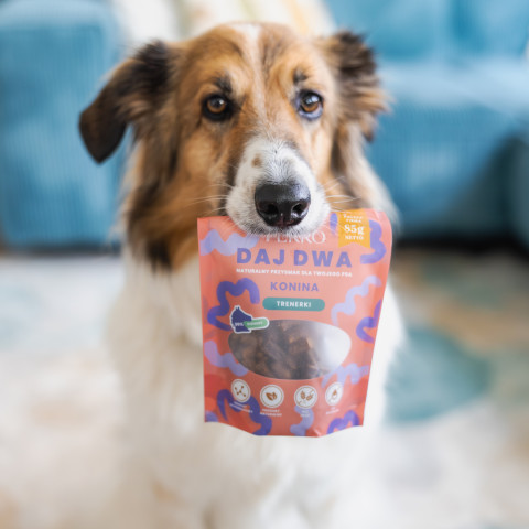 PERRO Daj Dwa Konina - przysmak dla psa - 85g - Galeria zdjęcie 3