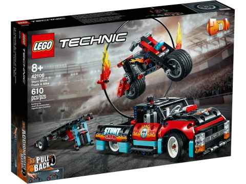 LEGO Technic 42106 - Furgonetka i motocykl kaskaderski - Galeria zdjęcie 1