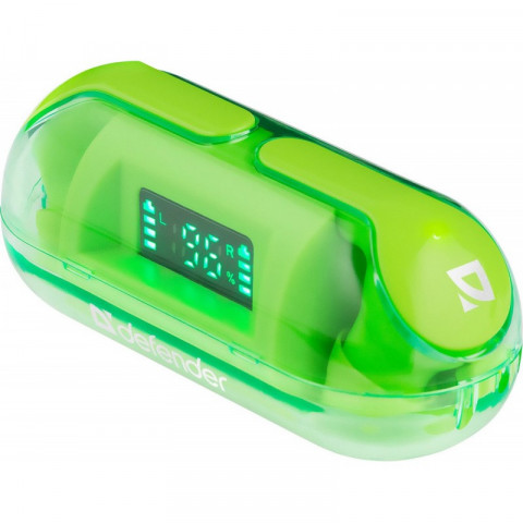 DEFENDER SŁUCHAWKI BLUETOOTH TWINS 916 ZIELONE - Galeria zdjęcie 2