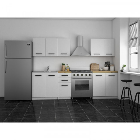 KUCHNIA SET 2M BIAŁY MAT, BLAT ARTISAN - Galeria zdjęcie 2