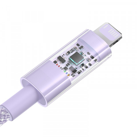 Kabel Baseus Gem 2.4A 1m (fioletowy) - Galeria zdjęcie 4