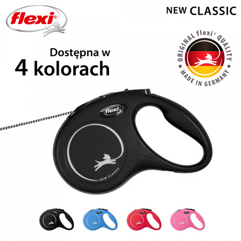 FLEXI New Classic czarna S - automatyczna smycz dla psa - 8m - Galeria zdjęcie 2